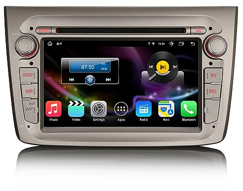 Erisin 8 Core Android 14 Autoradio per Alfa Romeo Mito Supporto GPS Navigatore Auto Senza fili Carplay Android Auto Bluetooth Wifi 4G 7 pollici Touch screen Lettore DVD