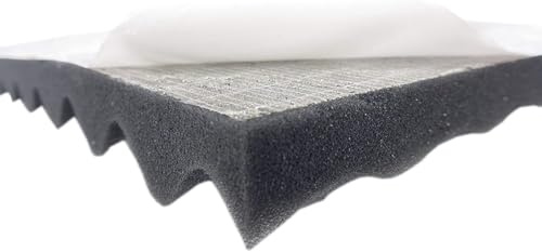 Noppenschaumstoff - selbstklebend - 100cm x 50 cm x H - Dibapur Schaumstoff (100cm x 50cm x 5,5cm)