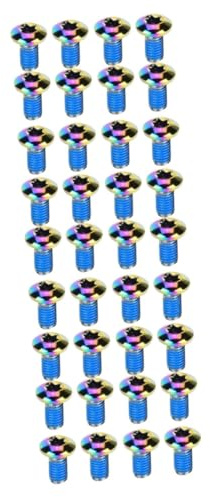 Mipcase 12pcs Titanium Screw for Bike Brake Pad Bike Brake Bolts High Strength Corrosion-resistant Suitable for Front and Rear Disc