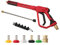 Liwankaqi Pistolet de nettoyage haute pression avec tige d'extension de rechange 5 pointes de buse 4000 PSI pour le lavage de voiture, l'arrosage du jardin