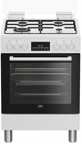 FBE62310GW - Cucina a gas con forno elettrico, 4 fuochi, 60x60 cm, colore Bianco, Classe energetica A