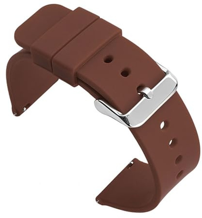 1 st 20 mm klockarmband universalarmband länkarmband handledslampa mjuk for smartklocka(Brown-S)