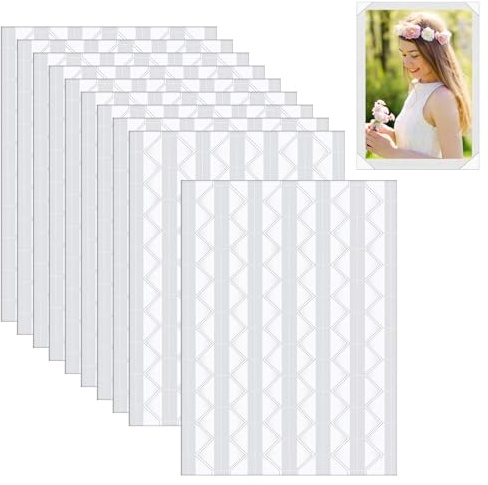 1020 Pcs Photo Corners Clear Self Adhesive Photo Corner Stickers,Edge Photo Album Corner Stickers for DIY Craft Picture Corners for Scrap Book AccessoriesJournal Scrapbook Accessories(Angle Side 10mm)