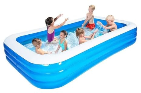 Piscina gonfiabile di grandi dimensioni con design a palla oceanica, altezza regolabile, portatile for il divertimento in giardino e in famiglia.(2.1m)