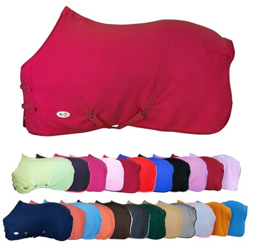 RL24 - Abschwitzdecke mit Kreuzgurt Basicline – Pink – Gr. 135cm | Pferdedecke