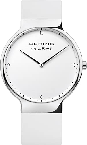 Bering Herren Quarz Uhr | Armbanduhr 40 mm Edelstahlgehäuse und Zifferblatt | Milanaisearmband | Saphierglas | 5 ATM | 15540