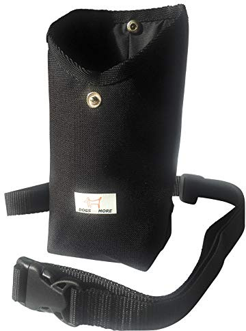 DOGS and MORE - Prima-Bag inkl. verstellbarem Bauchgurt (Leckerlitasche/Leckerlibeutel/Futtertasche) in Schwarz