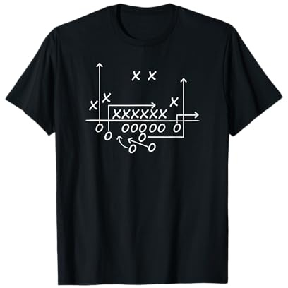 American Football Play Formation Route T-Shirt