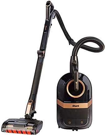 Shark Bagless Cylinder Vacuum Cleaner [CZ500UKT] Dynamic Technology, Anti Hair Wrap, DuoClean, Flexology, Pet Model, Black & Copper