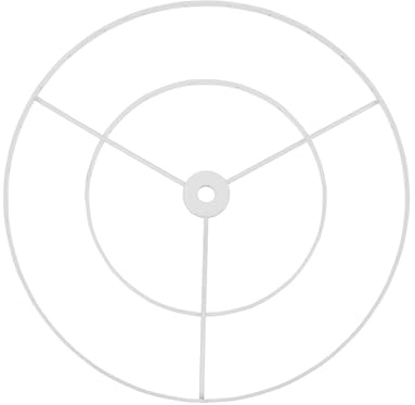Uonlytech Lampenschirmrahmen Für Pendelleuchte Und Kronleuchter Lampenschirm Gestell Doppelschichten Aus Metall Für Decken- Und Schreibtischlampe 9.84 X 9.84 X 0.39 in