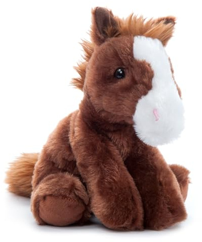 The Petting Zoo Floppy Horse Stuffed Animal Plushie, Gifts for Kids, Wild Onez Wildlife Animals, Horse Plush Toy 8 inches