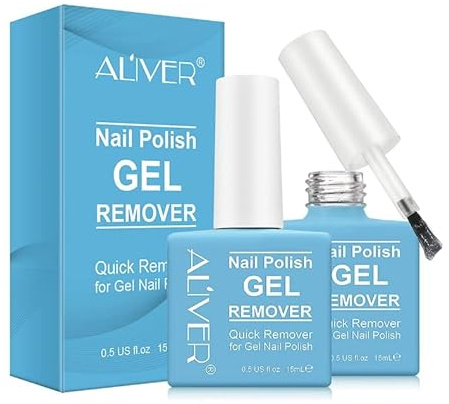 Nagellackentferner (2 Stück), 2-3 Minuten Schnell & Einfach Gel Nagellack-Entferner - Sicher, Nicht-Irritierenden Geruch, Keine Notwendigkeit für Folie, Einweichen Oder Verpackung