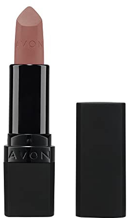 Avon Ultra Matte Lipstick Nude Suede with Vitamin E, Avocado Oil and Sesame Oil for Comfortable Coverage that Won't Cake, Crack or Dry