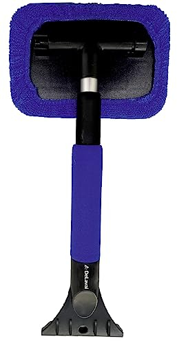 Steuber Icy Wiper mit Eiskratzer, 180° schwenkbar, 35-50 cm Telskopstiel, zur Reinigung von beschlagenen PKW Frontscheiben/Seitenscheiben