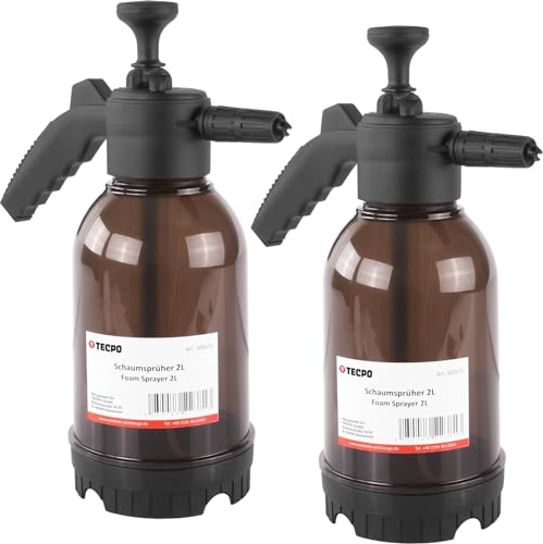 TECPO 2 spruzzatori di schiuma Foamer, 1 litro per spruzzatore a pompa, nebulizzatore, aria compressa