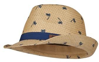 Sterntaler Cappello di Paglia per Bambini con Motivo a Palme, Beige., 47