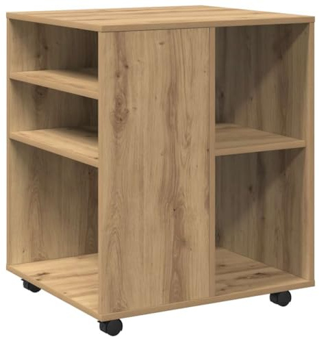 vidaXL Rollschrank Artisan-Eiche 60x53x72 cm Holzwerkstoff