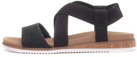 Skechers Women's Desert Kiss Low Sandal, Black, 5 UK Wide