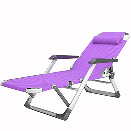 Lsoiup Klappbarer Schwerelosigkeitsstuhl, Lounge-Terrassenstühle für den Außenbereich mit Kissen, verstellbare Liege für Deck, Terrasse, Strand, Hof