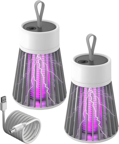 Zapper Pro Antimosquitos,Pro Zapper Antimosquitos,Mosquito Zapper,LáMpara De Mosquito con BateríA PortáTil (2PCS)