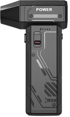 NGTFDCP Soffiatore per auto, Ventilatore potente, soffiatore d'aria, pulitore a polvere, ricarica senza spazzole, turbogetto, spazzaneve,Alta potenza di aspirazione