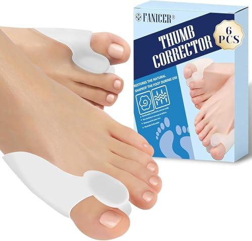 3 Paires Hallux Valgus en Silicone, Correcteur Hallux Valgus, Étirement Ecarteur d'orteil, Séparateurs d'Orteils Transparent, Protection Orteils se Chevauchant, Taille universelle