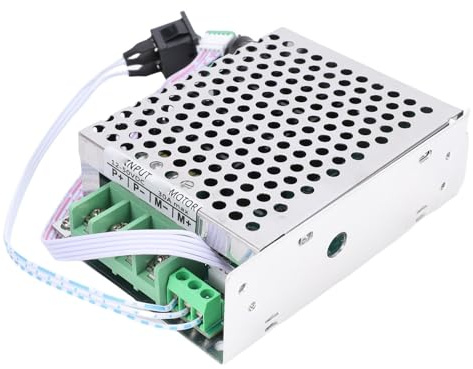 ViaGasaFamido Controlador de Velocidad del Motor PWM DC Regulador de Motor Ajustable Continuo 30A con Interruptor de Marcha Atrás para Motores Cepillados 250W 350W 500W, Equipo Industrial de Alto