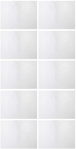 Lurrose Pellicola di Laminazione Plastica A4 Trasparente 10 Fogli per Protezione Foto e Documenti Pellicole Protettive per Laminazione a Freddo Uso Ufficio e Artigianato
