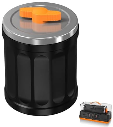 KoolStone Large Capacity Rock Tumbler Barrel, Durable Rubber Material, 3.5 LBS Replacement Barrel with Dual Leak-Proof Design, Compatible C1 Pro Ultra Rock Tumbler
