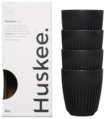 Huskee - HuskeeCup (4-Pack) (Charcoal, 8oz)