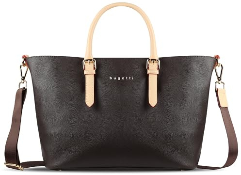 bugatti Ella Shopper Handtasche für Damen M, Damenhandtasche, Schultertasche