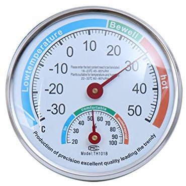 MayGreeny Thermomètre hygromètre analogique haute précision pour intérieur et extérieur