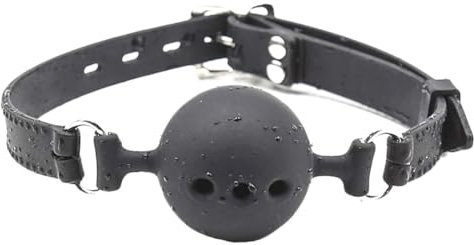 Silikon Knebel Mundknebel Silikon Ball Gag mit Luftlöchern Verstellbarer SexSpiele Ballknebel (Medium Ø4.5cm)