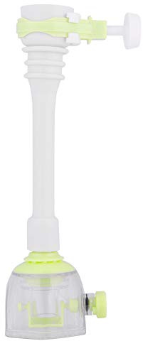 Adjustable Splash Proof Faucet Extender 360° Rotatable Kitchen Water Saving Tap Nozzle Filter Valve Faucet Extension with 2 Spray Modes for Round Long Faucet(18cm-Green)