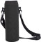 Housse de protection isotherme pour bouteille d'eau de sport, en néoprène, 750 ml, avec bandoulière réglable, pour les randonnées en plein air (8 x 23 cm), noir
