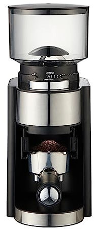 Decdeal Molinillo de café de Rebabas eléctrico Molino de Rebabas cónico automático Ajustable Molinillo de Granos de café con 25 ajustes de molienda para 2-12 Tazas Capacidad