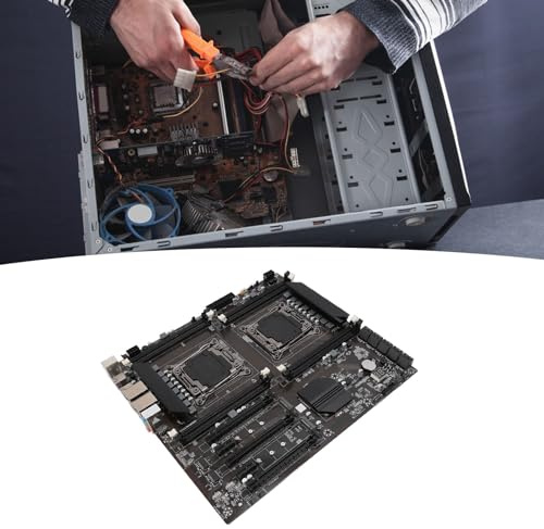 Carte Mère X99 LGA 2011-3, Carte Mère D'ordinateur pour Serveur de Jeu PC, 4 X USB 3.0, 4 X USB 2.0, 8 X DDR3 DIMM, CPU pour E5 2673V3, 2666V3, 2678V3