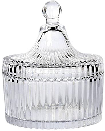 Zuccheriera Vetro Stile Trasparente Contenitori Spezie for Matrimonio, L/375(Small)