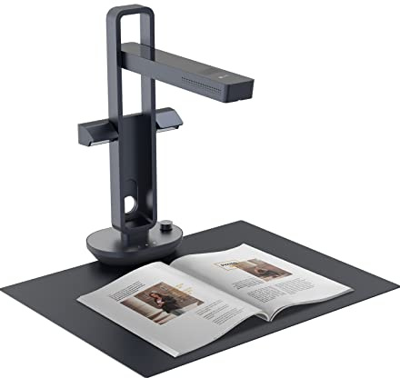CZUR Aura Pro Document Scanner, 14MP Portable Book Scanner, Capture Max Size A3, Auto Flatten Technology, can be Used as Desk Lamp, for Windows & macOS