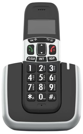 BVDHASDBT Telefono da Tavolo - Telefono Fisso, Telefono Cordless con Cornetta, Telefono con ID Chiamante, Telefono Cordless con Display Ad Alto Contrasto E Facile da Leggere