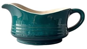 Gravy Boat, Elegant Ceramic Curry Sauce Pot Coffee Creamer Western Tableware Sauce Dipping Cup for Salad Dressings Milk,Warming(Green)