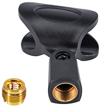 YUOIUX Flexible große Mikrofon-Clips für alle Handsender Mikrofonhalter Adapter Hard & Threading