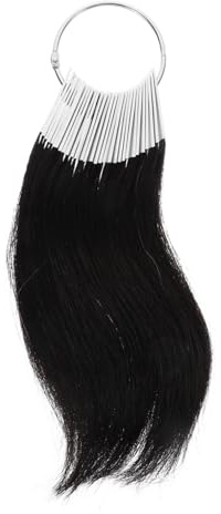 COLLBATH Échantillons De Couleurs De Cheveux Humains Naturels 30 Mèches Pack Test De Teinture Capillaire Salon Formation Anneaux Numérotés Polyvalents Réutilisables