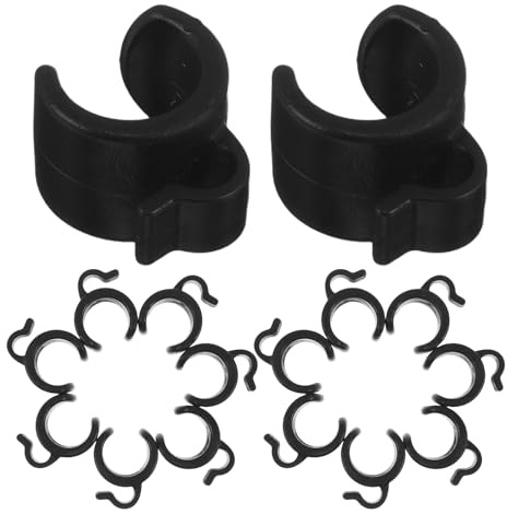NULYLU 30pcs Live Broadcast Cable Clip Plastic Wire Clamp Mic Audio Holder for Phone Live Stream Pole Mount Cable Fixing Holder