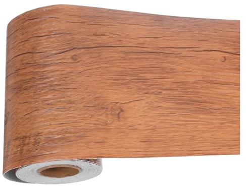 FUTUREORYY Ruban Adhésif Effet Bois en Pvc 10m Résistant à L'humidité et Imperméable pour Rénovation de Meubles et Sols, Design Naturel Élégant Motif Grain de Bois