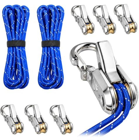 6 Pacchetti Regolatori Di Corda Paracord Con Tensionatore A Rulli, Serratore Di Corda Senza Nodo, Serratore Di Corda A Fibbia Ritirabile, Regolatore Di Corda Rapido (6pcs)
