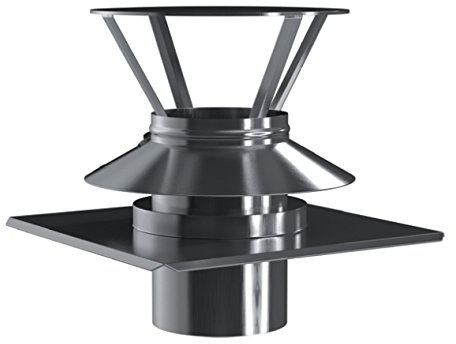 Kamin. - Schornstein Abdeckung Schachtabdeckung Kombielement DN 120 mm