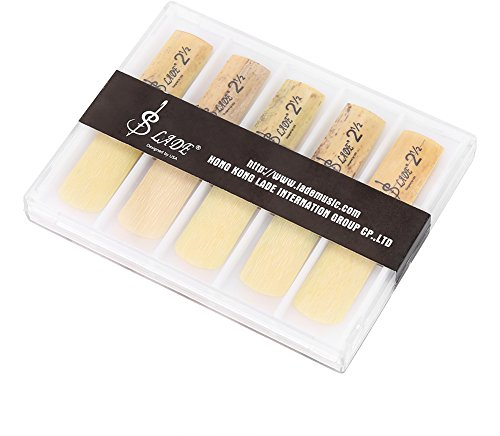 Vbestlife 10 Stück Kunststoff Sopransaxophon Blätter Kunststoff 2,5 Sopransaxophon Mundstück Blätter Reparatur Teile Reed Zubehör