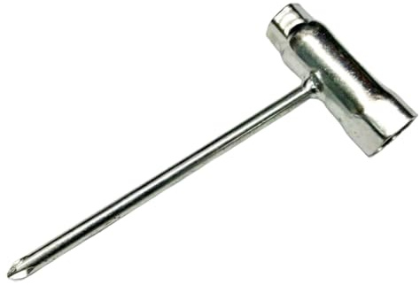 Generisch Kettensäge Kreuz Zündkerzenschlüssel Länge 160mm 13x19mm Schraubenschlüssel Kombi Schlüssel