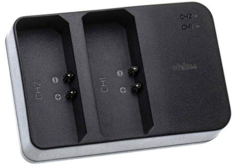 vhbw Dual USB Ladegerät kompatibel mit Godox Speedlight V850 | V860 Kamerablitz Studioblitz/Akku - Ladeschale, Ladeanzeige